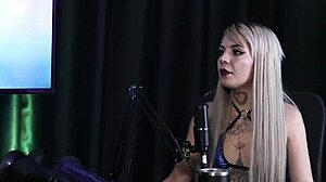 beautiful brazilian swinger flashes in lingerie, feeling excited for group anal sex with dwarf actor.