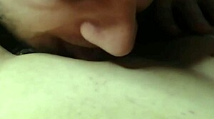 licks her wet pussy slowly