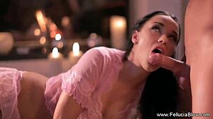 this real blowjob includes facial and swallow from amateurs