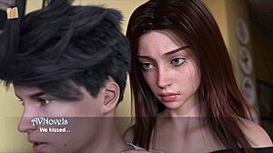 Blonde and redhead teens play erotic game in summer's gone 54