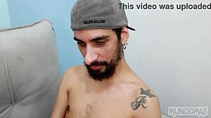 sitting on my friend's big cock