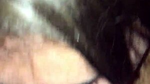 submissive young 18+ whore slowly swallowing cock in reality
