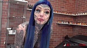 Australian Amber Luke Stuns with Bold New Nose Tattoo