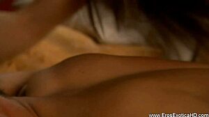 Oriental brunette offers sensual massage and licking