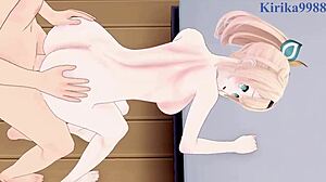 takane lui and kazama iroha having intense sex in hololive vtuber hentai