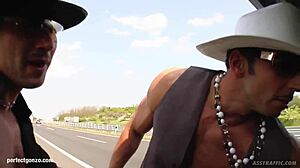 Debbie White gets anal sex in gonzo style.