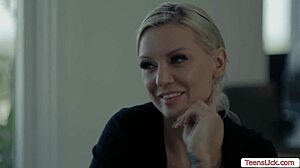 Milf Stepmom Sits on Teen Stepdaughter’s Wet Face