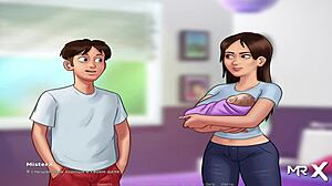 Summertime Saga hot bathroom bang episode 4-13! 🚿