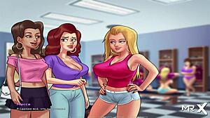 Summertime Saga hot bathroom bang episode 4-13! 🚿