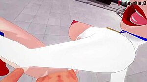 power girl intensely fucks two super men in fantasy