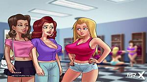 Summertime Saga hot bathroom bang episode 4-13! 🚿