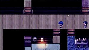 Tanned girl Natsuki in hentai game ep 7, all men desire her and jerk off