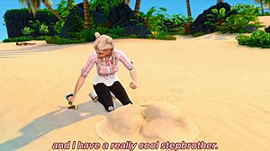 Watch the horny stepsister masturbate for her stepbrother!