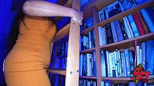 Curvy Librarian Craves Intense Creampie Action