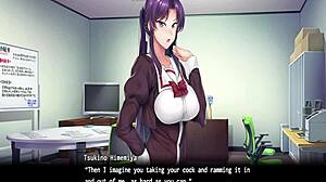 Hentai Girl Gives Blowjob in Game