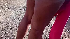 Picked up hot teen for interracial fun in the woods.