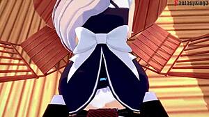 Azur Lane Belfast Fucks In Restaurant Quickly