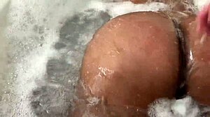 Ebony bbw twerks on big black cock