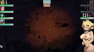 In Cloud Meadow, punishing the poacher who hunts naughty monster girls.