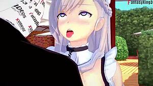 Azur Lane Belfast Fucks In Restaurant Quickly