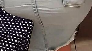 Skirtshouse fucks skirt jeans clara in jeans