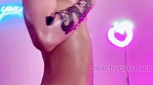 petite asian muscle girl oils tight body and tiny feet