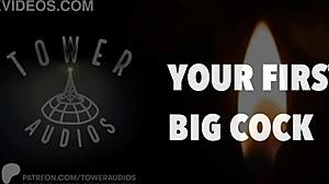 experience first big cock with dirty talk.