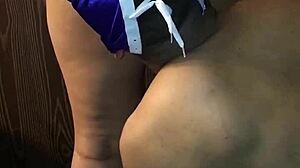 Admiring that beautiful latin ass with slaps