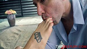 Worship her feet and wreck her asshole!