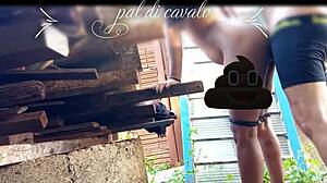 Fucked Friend's Big Ass in Backyard Gangbang