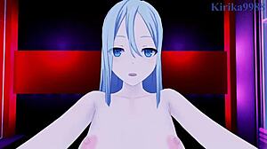 Minori Hanasato and Kanade Yoisaki have intense sex in Project Sekai hentai, creampie included.