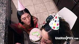 Stepmom Rides My Dick Hard for Birthday Surprise - UseHerPOV