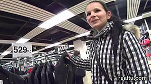Charming Czech Kitten Seduced in Mall for POV Penetration