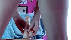 Latina Teen 18+ Shakes Fat Ass on Big Toy