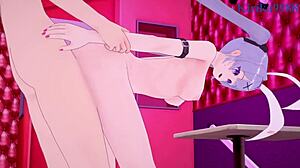 Hatsune Miku in rabbit hole sex!