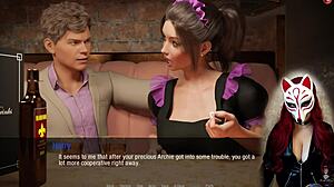 kate in maid cosplay fucks hard!