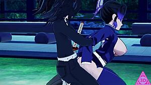 I love watching shinobu from kimetsu no yaiba in hentai, her big tits and ass getting blowjob and handjob.