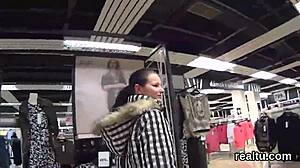 Charming Czech Kitten Seduced in Mall for POV Penetration