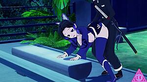 I love watching shinobu from kimetsu no yaiba in hentai, her big tits and ass getting blowjob and handjob.