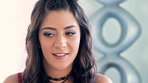 SLUT BLOWS AND THROATS MASSIVE COCK!