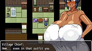 tanned girl natsuki in hentai game ep 4 with plump curvy body