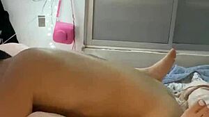 What a delicious monster cock fucking me with this horny Chilean petite!