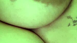 Bold test of live webcam on mobile phone featuring amateur with huge big tits