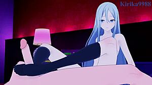 Minori Hanasato and Kanade Yoisaki have intense sex in Project Sekai hentai, creampie included.