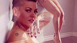 HOT brunette Jezebelle Bond TEASES and FINGERS herself!