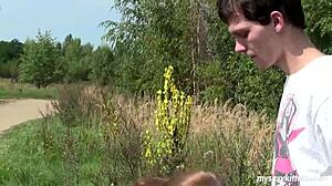 Busty teen with big tits