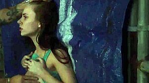 wow, anya gets rough dildo gaping in public outdoor