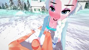 elsa exploring fantasy pov the night before christmas in frozen