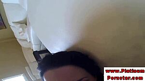 Watch this brunette pornstar in leather get bound and pounded.