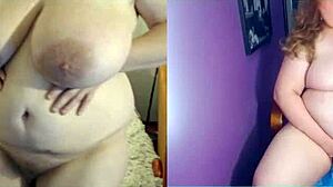 bbw on video chat with big ass and pov